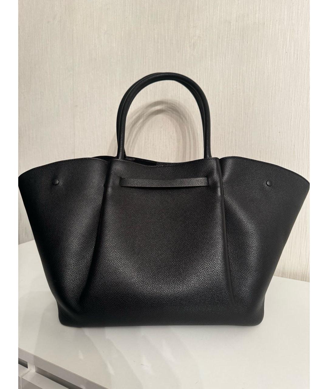 DEMELLIER Черная кожаная сумка тоут, фото 3