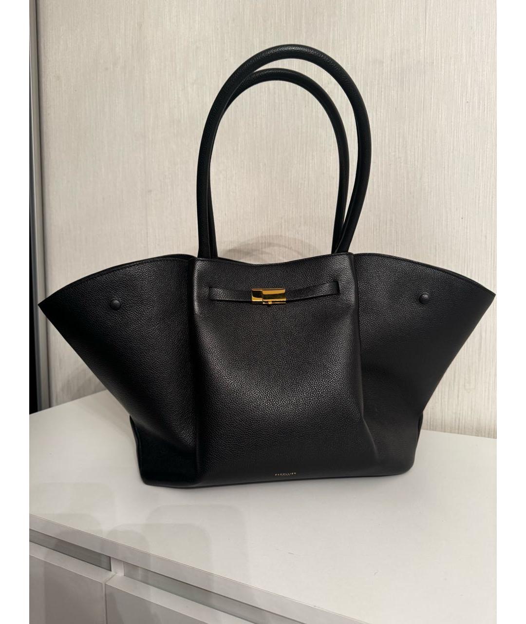 DEMELLIER Черная кожаная сумка тоут, фото 7