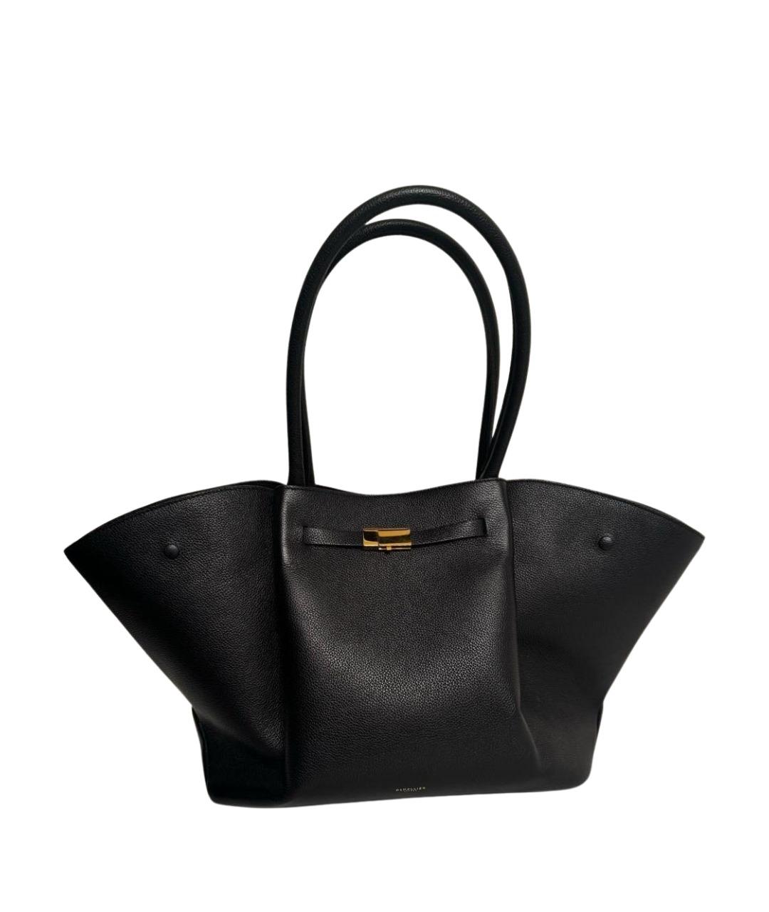 DEMELLIER Черная кожаная сумка тоут, фото 1