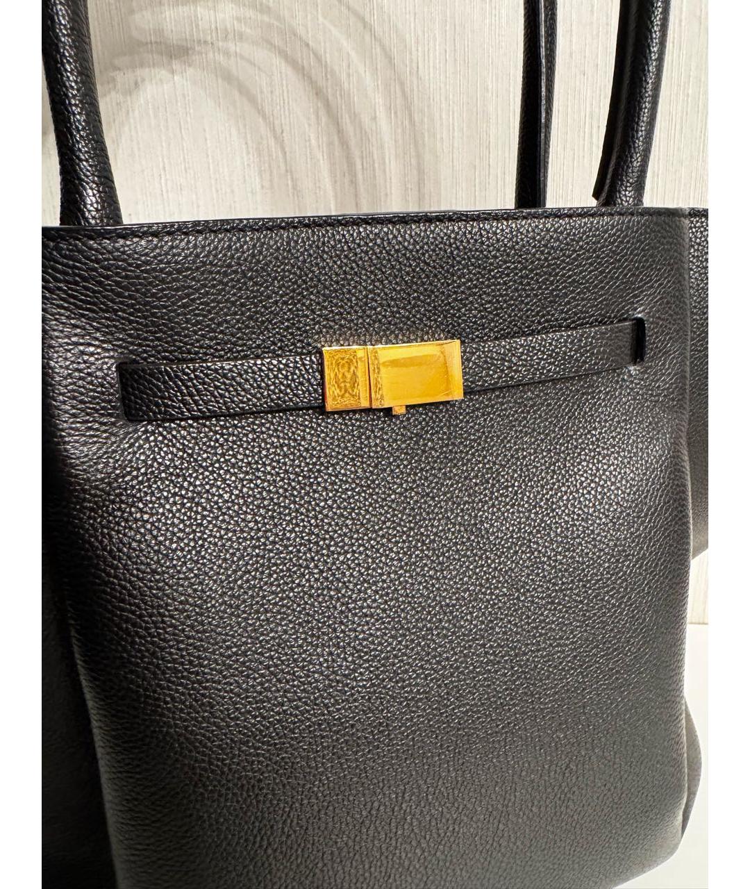 DEMELLIER Черная кожаная сумка тоут, фото 5