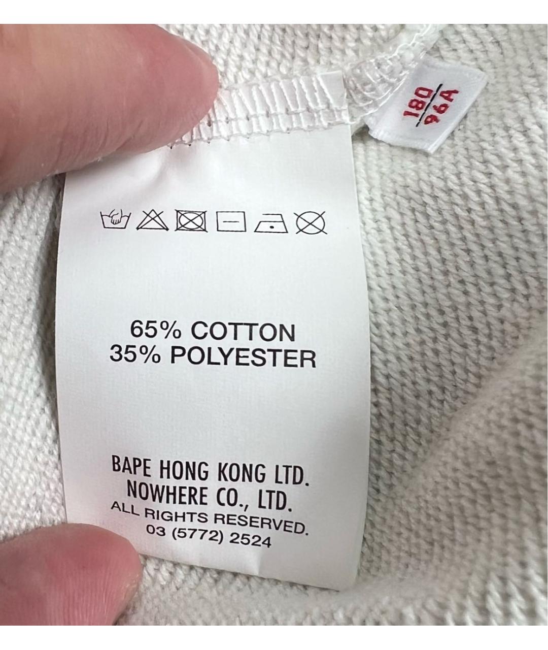 A BATHING APE Серебряные хлопковые шорты, фото 4