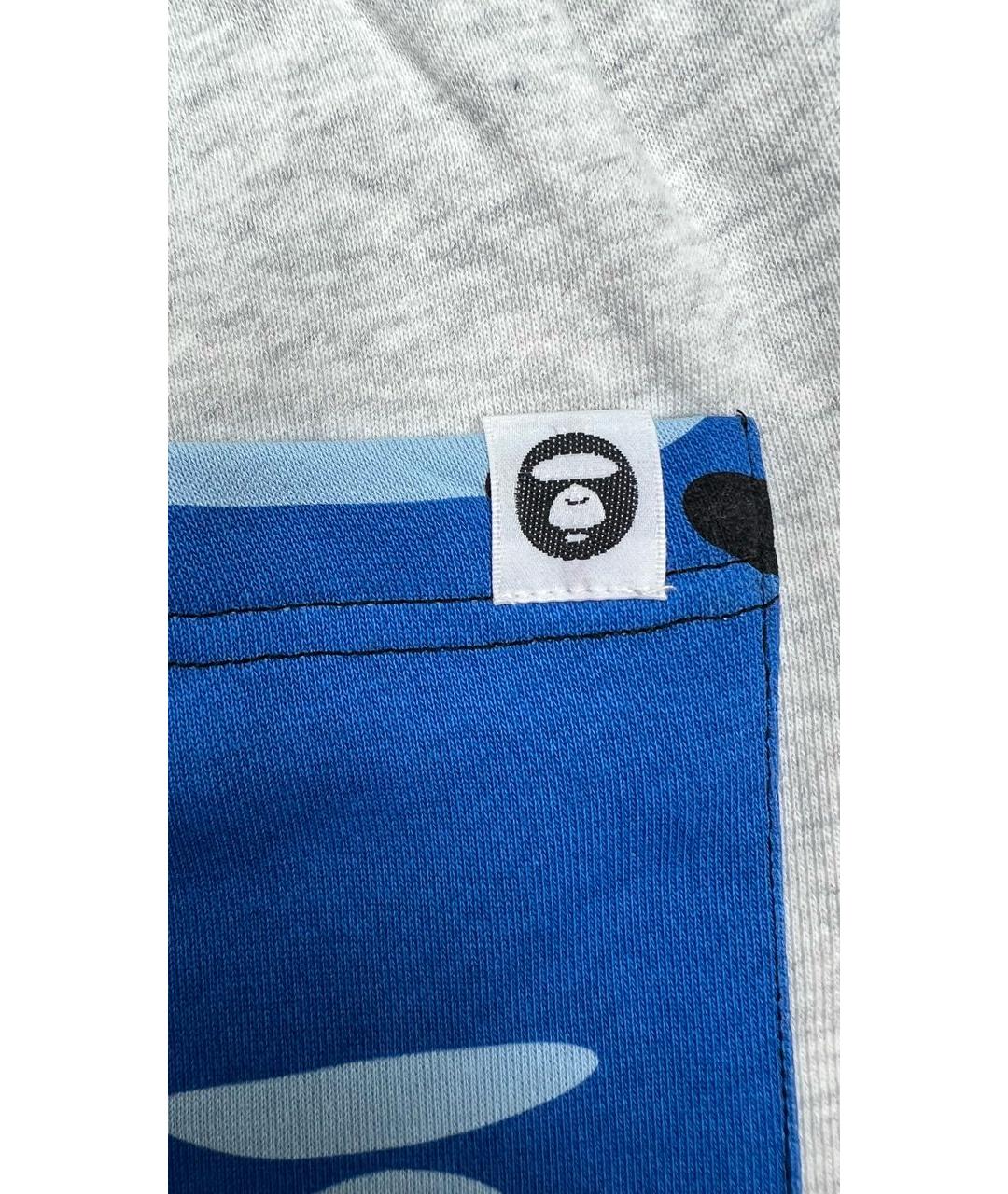 A BATHING APE Серебряные хлопковые шорты, фото 5