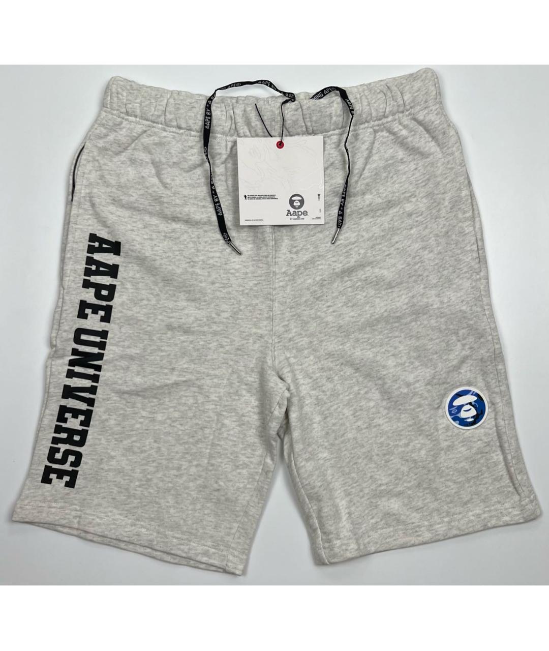 A BATHING APE Серебряные хлопковые шорты, фото 6