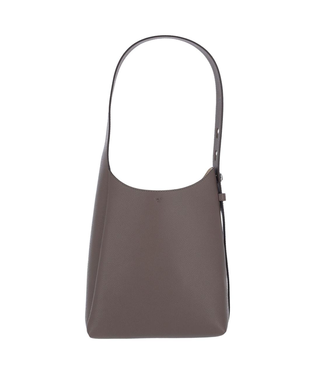 TORY BURCH Коричневая кожаная сумка через плечо, фото 1