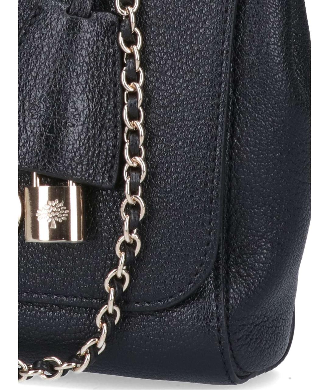 MULBERRY Черная кожаная сумка через плечо, фото 4