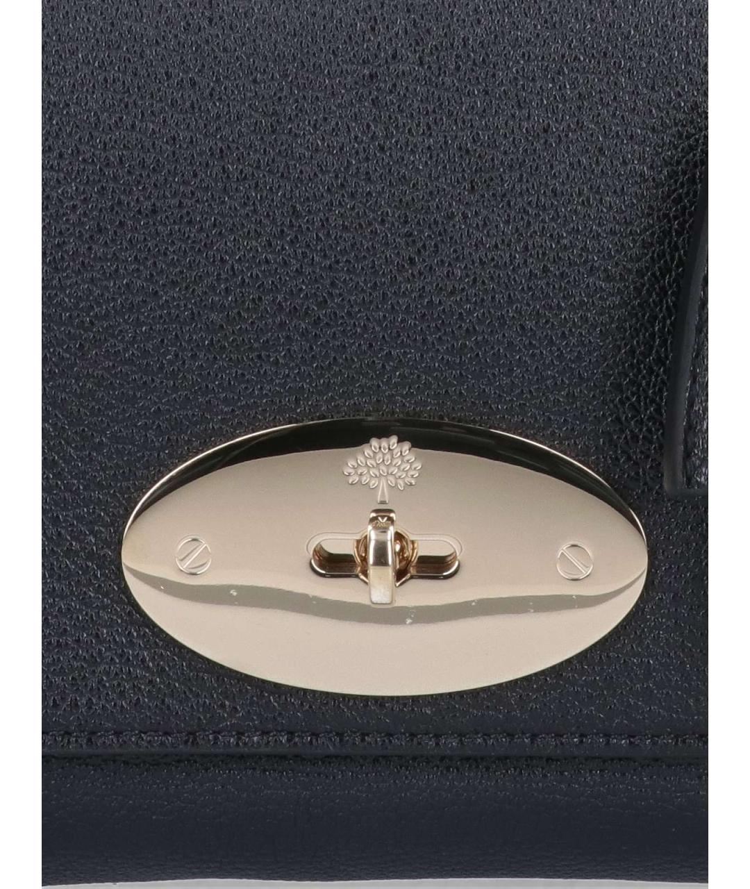 MULBERRY Черная кожаная сумка через плечо, фото 5