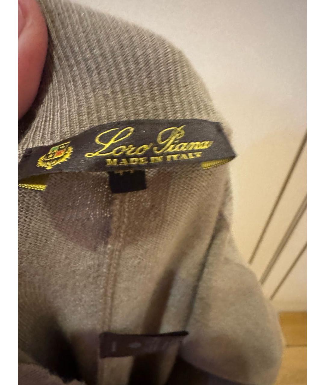 LORO PIANA Коричневые кашемировые леггинсы и велосипедки, фото 4