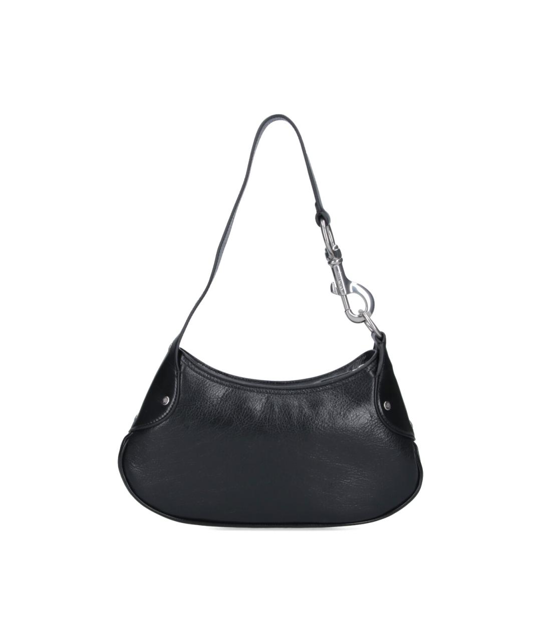 MULBERRY Черная кожаная сумка через плечо, фото 3