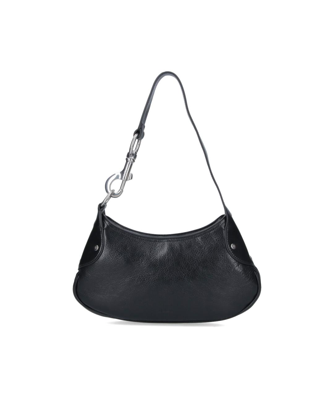 MULBERRY Черная кожаная сумка через плечо, фото 1