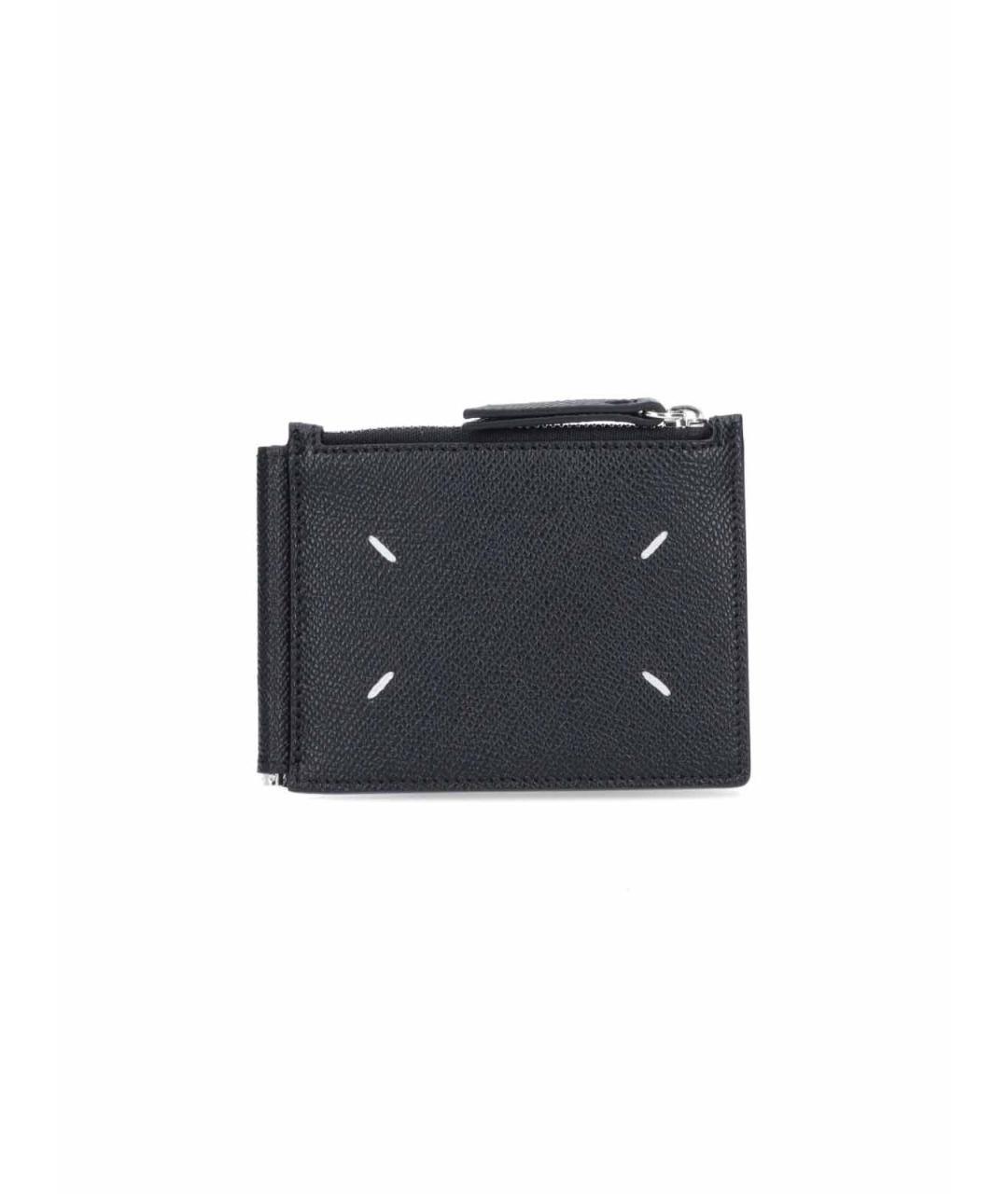 MAISON MARGIELA Черный кожаный кошелек, фото 1