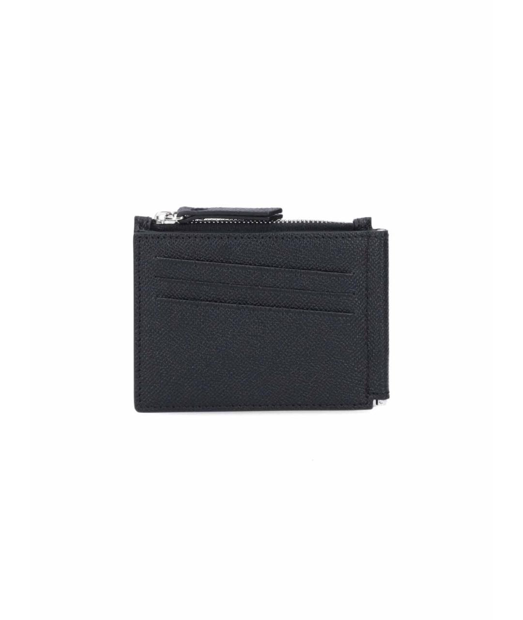 MAISON MARGIELA Черный кожаный кошелек, фото 2