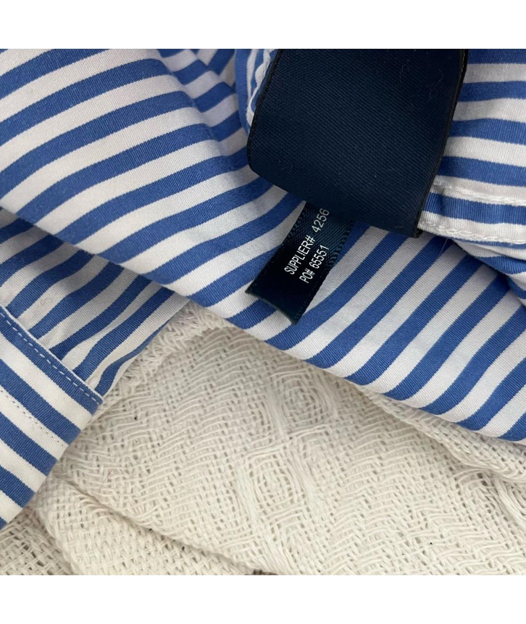 RALPH LAUREN Синяя хлопковая рубашка, фото 4