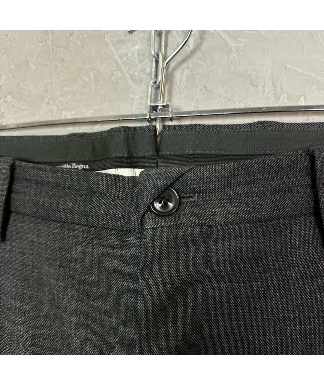 ERMENEGILDO ZEGNA XXX Антрацитовые классические брюки, фото 5
