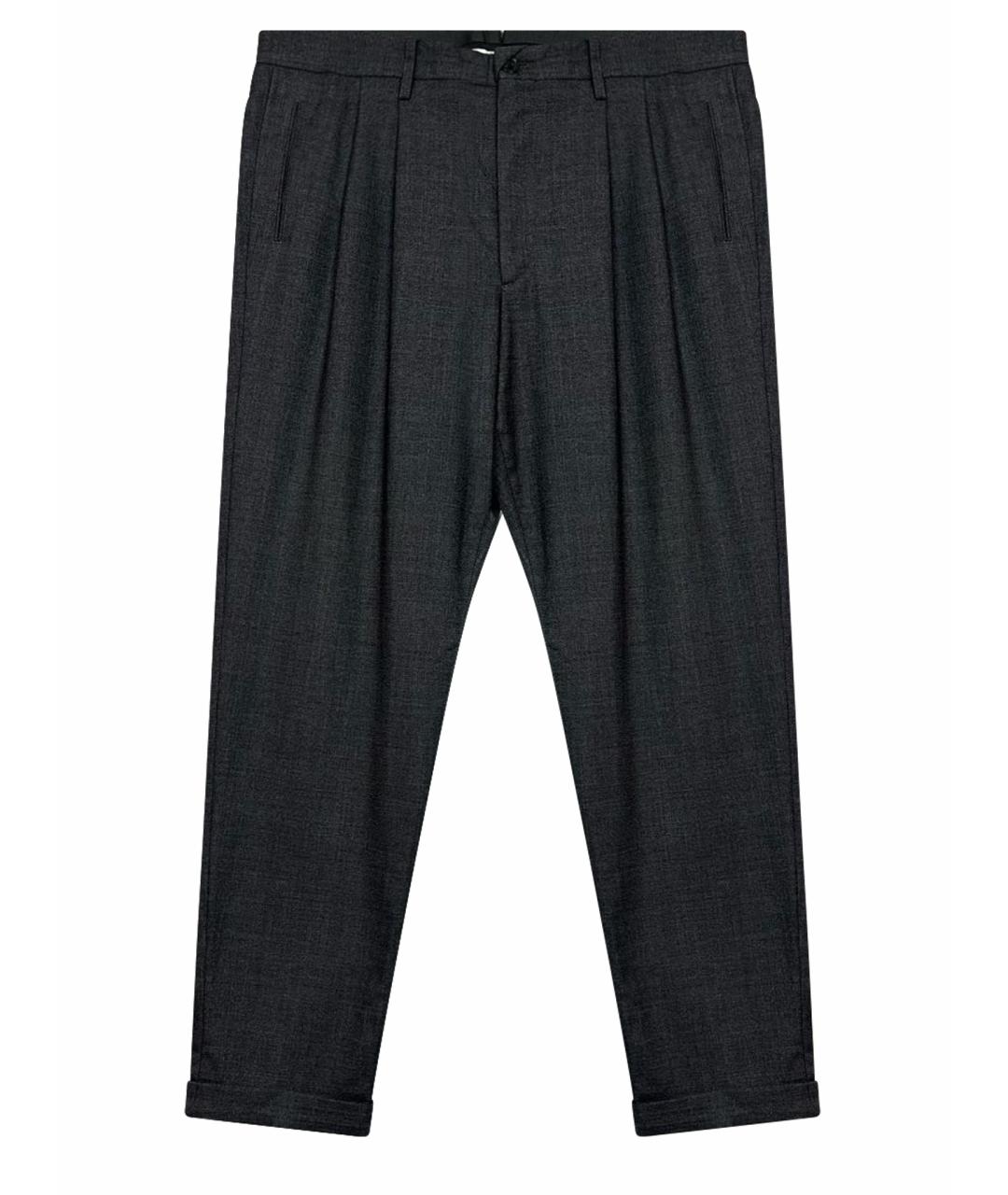 ERMENEGILDO ZEGNA XXX Антрацитовые классические брюки, фото 1