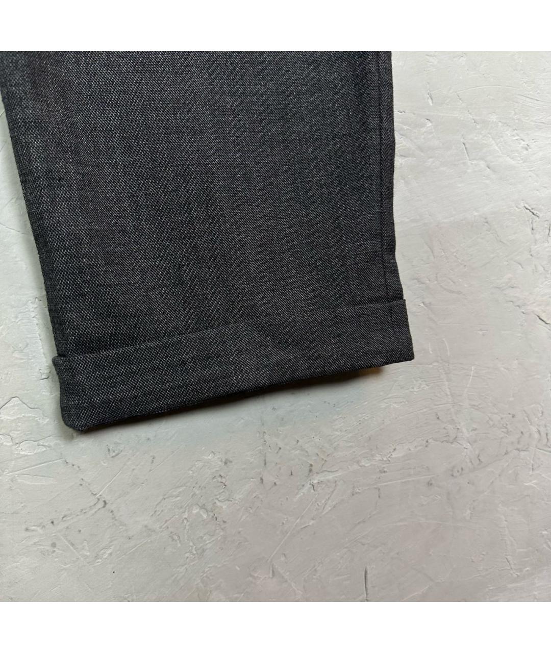 ERMENEGILDO ZEGNA XXX Антрацитовые классические брюки, фото 4