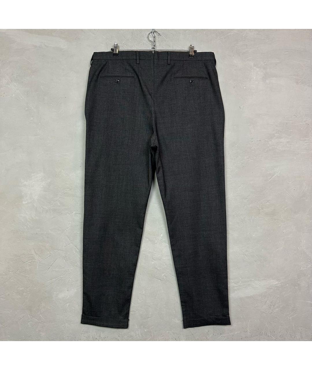 ERMENEGILDO ZEGNA XXX Антрацитовые классические брюки, фото 2