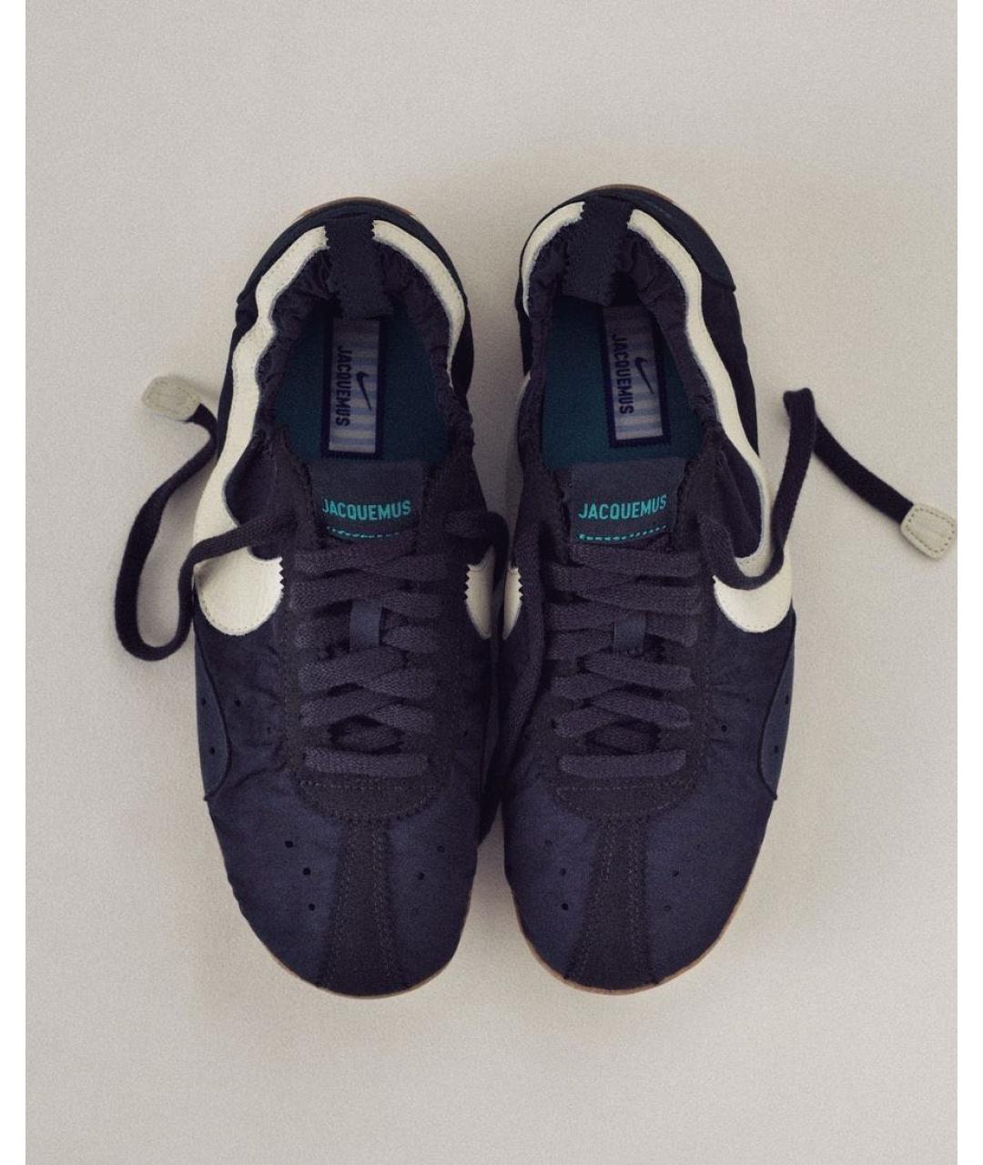 JACQUEMUS Черные текстильные низкие кроссовки / кеды, фото 2