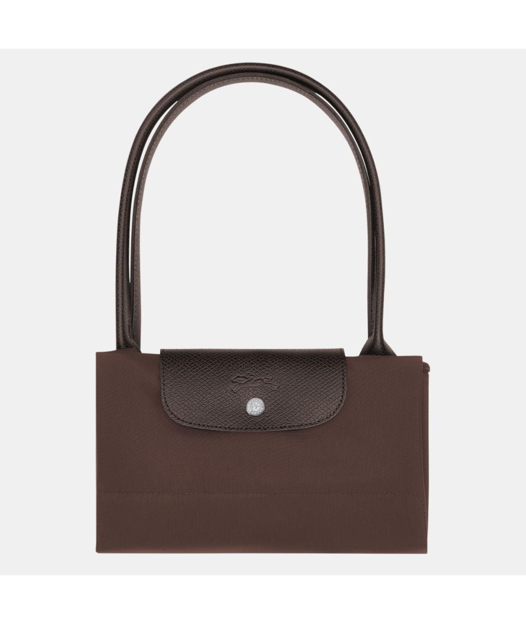 LONGCHAMP Коричневая кожаная сумка тоут, фото 7
