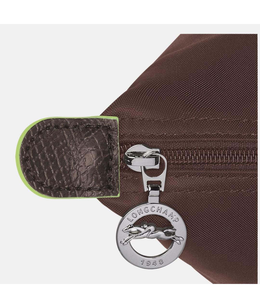 LONGCHAMP Коричневая кожаная сумка тоут, фото 6