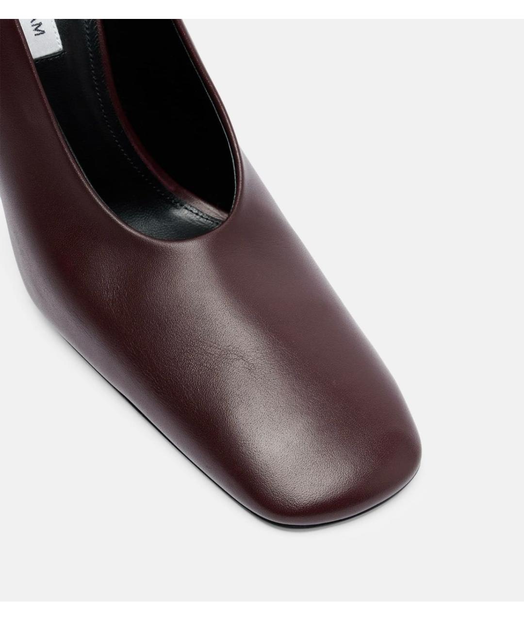 VICTORIA BECKHAM Коричневые кожаные туфли, фото 3