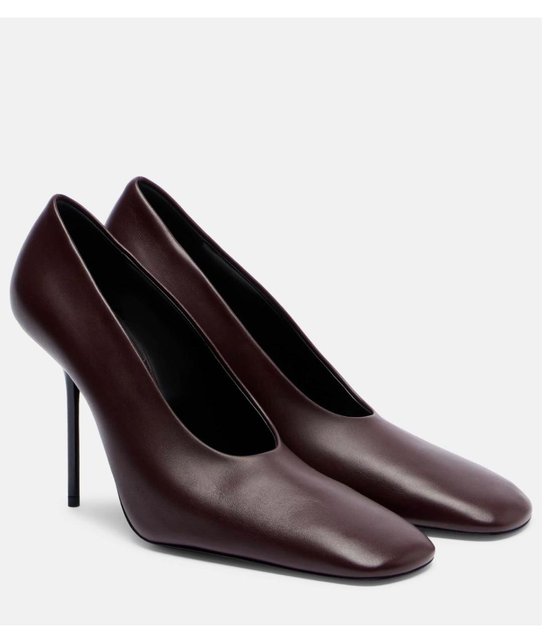 VICTORIA BECKHAM Коричневые кожаные туфли, фото 2