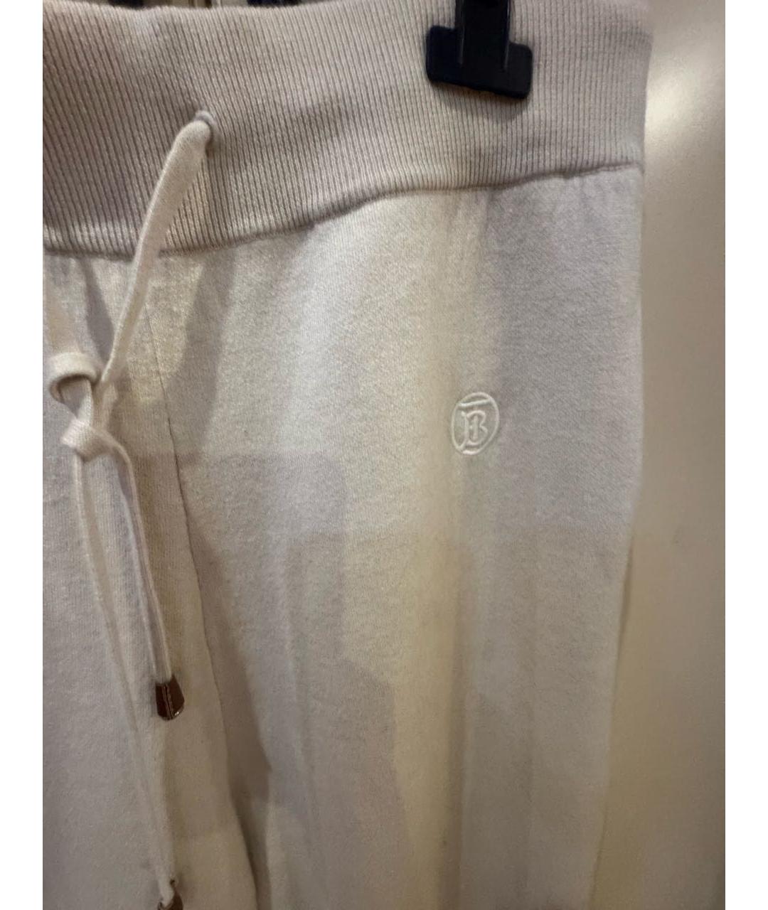 BURBERRY Бежевые кашемировые спортивные брюки и шорты, фото 4