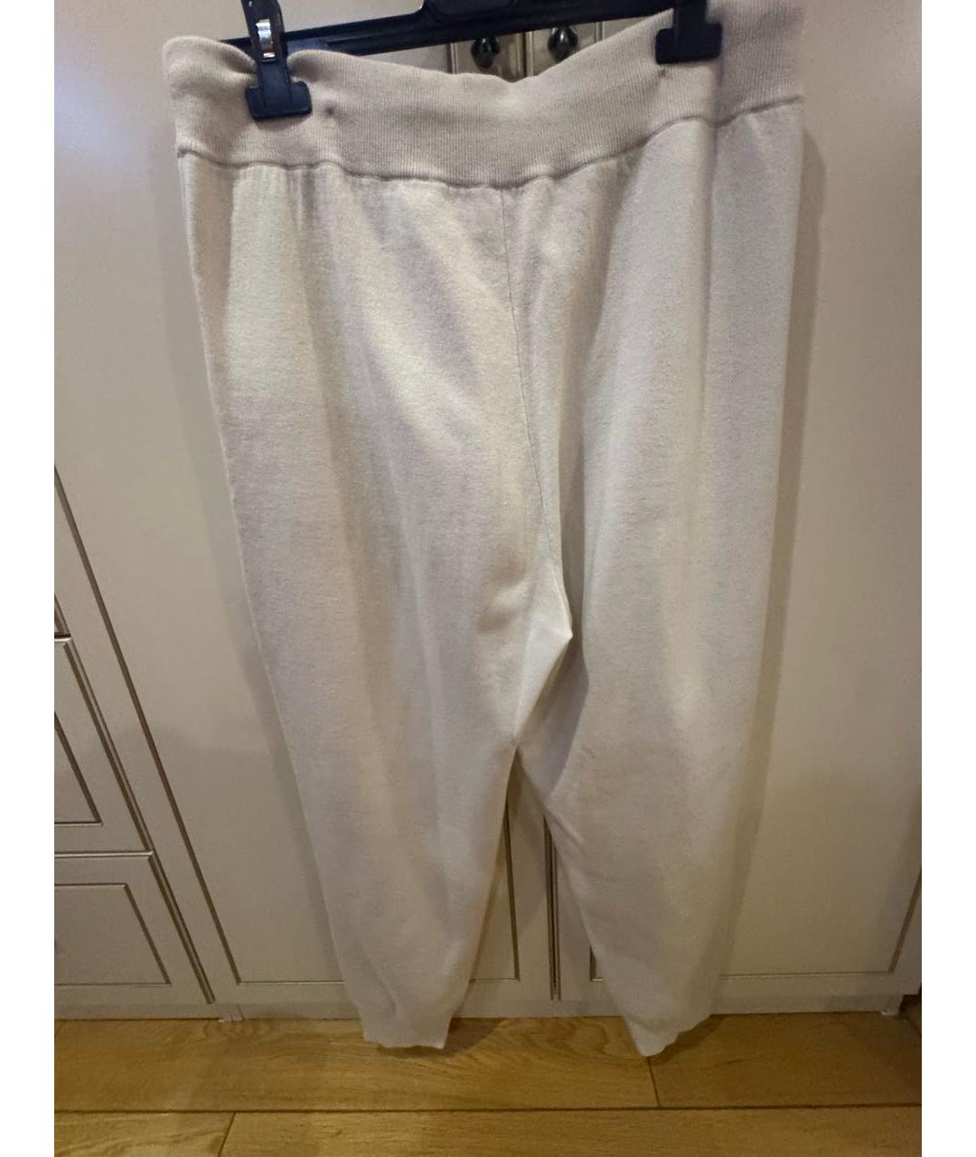 BURBERRY Бежевые кашемировые спортивные брюки и шорты, фото 2