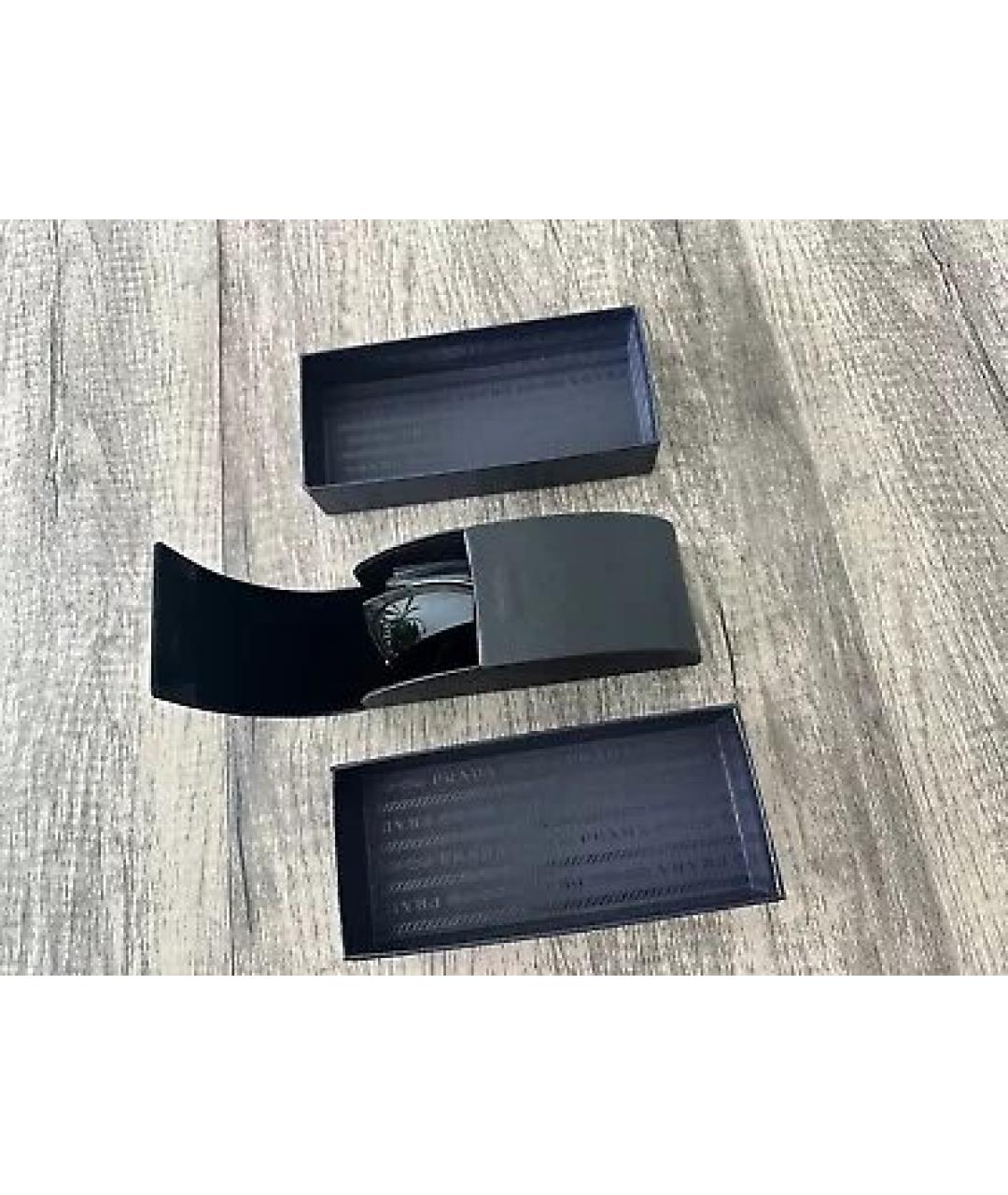 PRADA Черные пластиковые солнцезащитные очки, фото 7