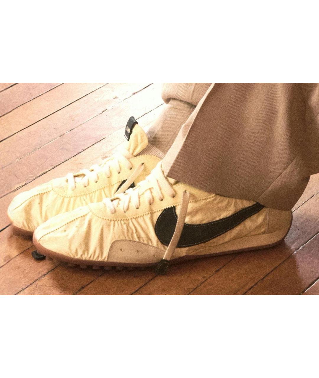 JACQUEMUS Желтые текстильные кеды, фото 4