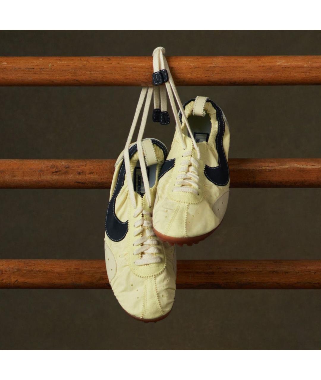 JACQUEMUS Желтые текстильные кеды, фото 3