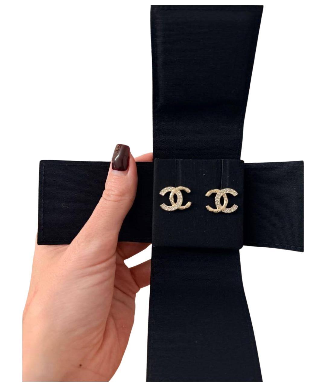 CHANEL Золотые металлические серьги, фото 2