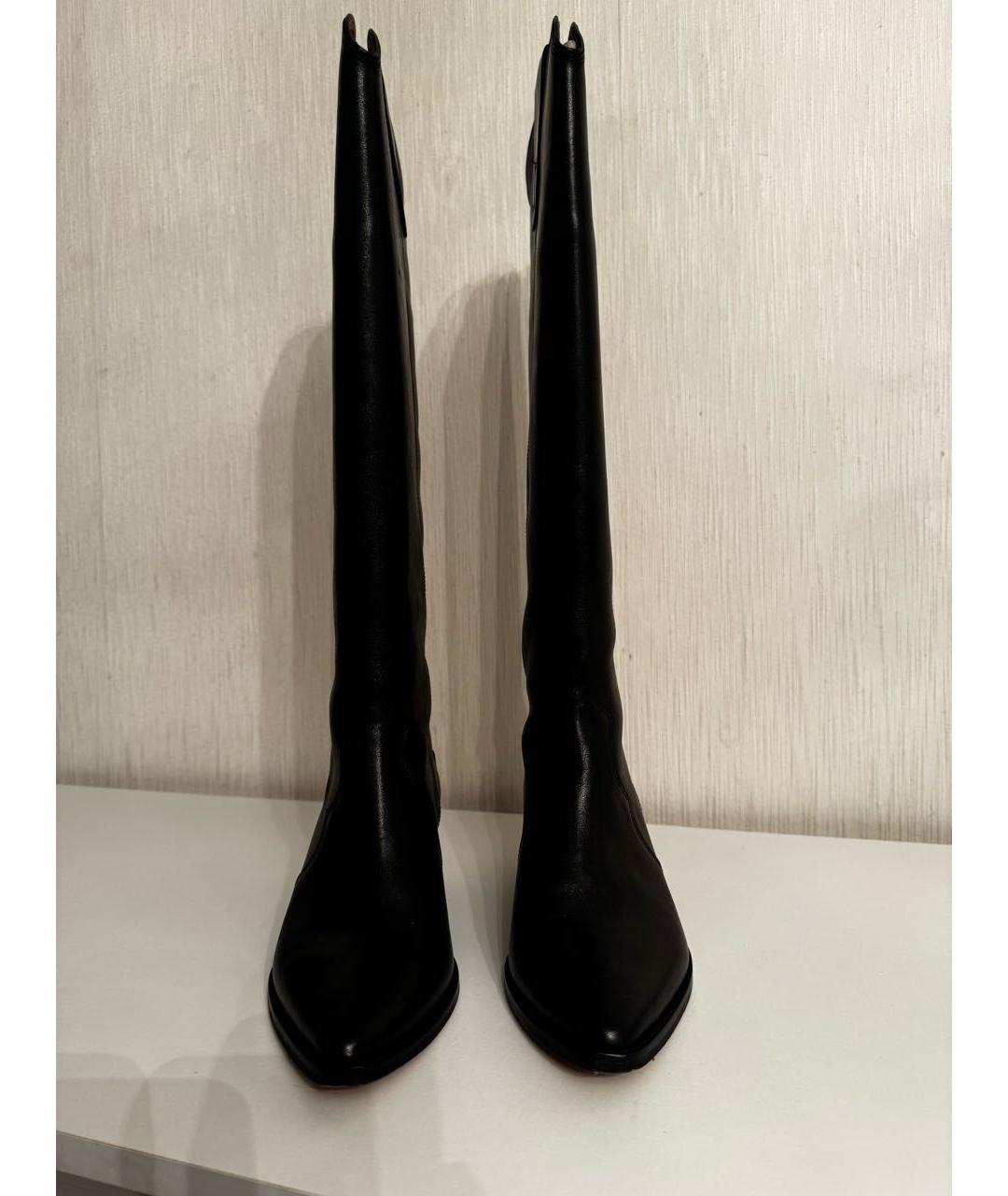 ISABEL MARANT Черные кожаные сапоги, фото 2