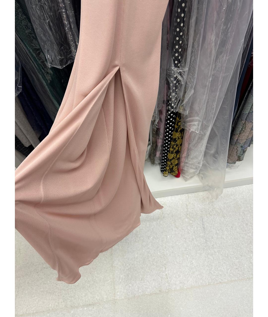 TOM FORD Коралловое шелковое повседневное платье, фото 4