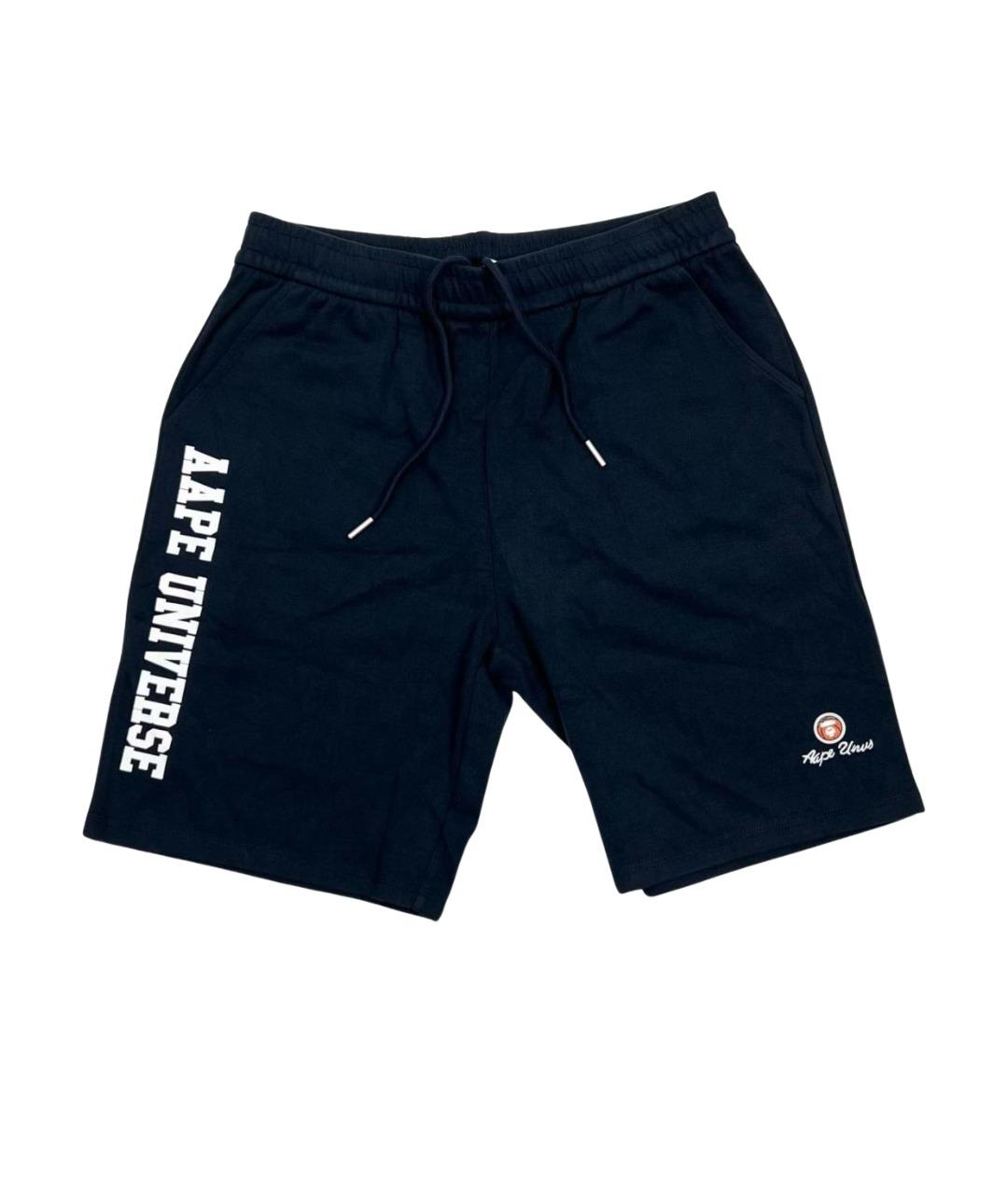 A BATHING APE Темно-синие хлопковые шорты, фото 1