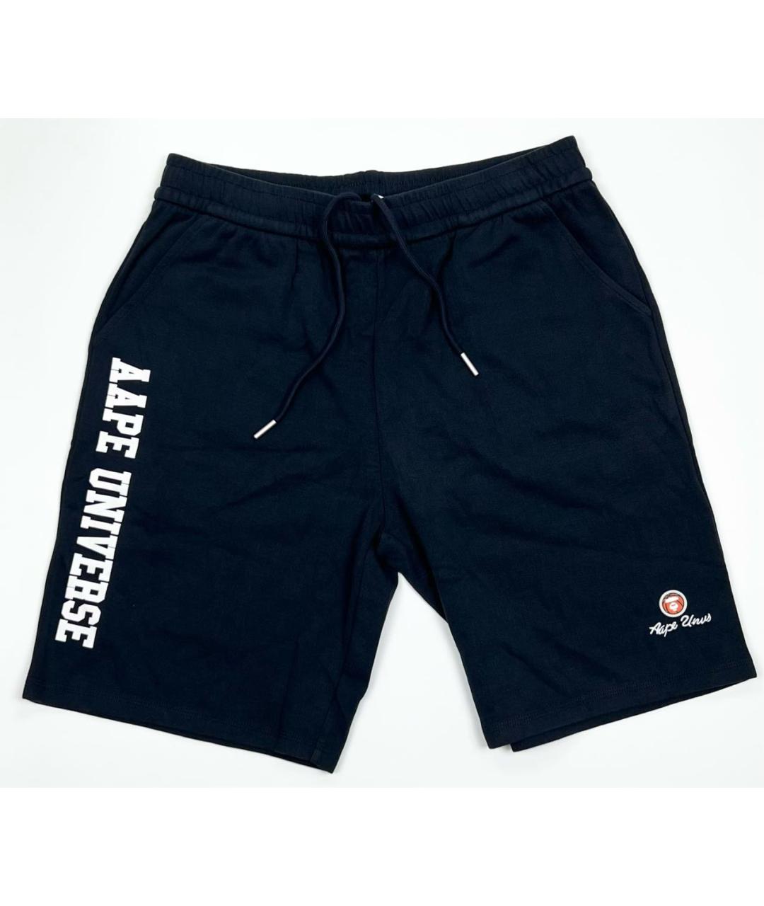 A BATHING APE Темно-синие хлопковые шорты, фото 6