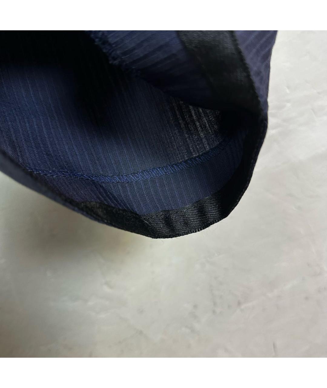 CORNELIANI Темно-синие шерстяные классические брюки, фото 6