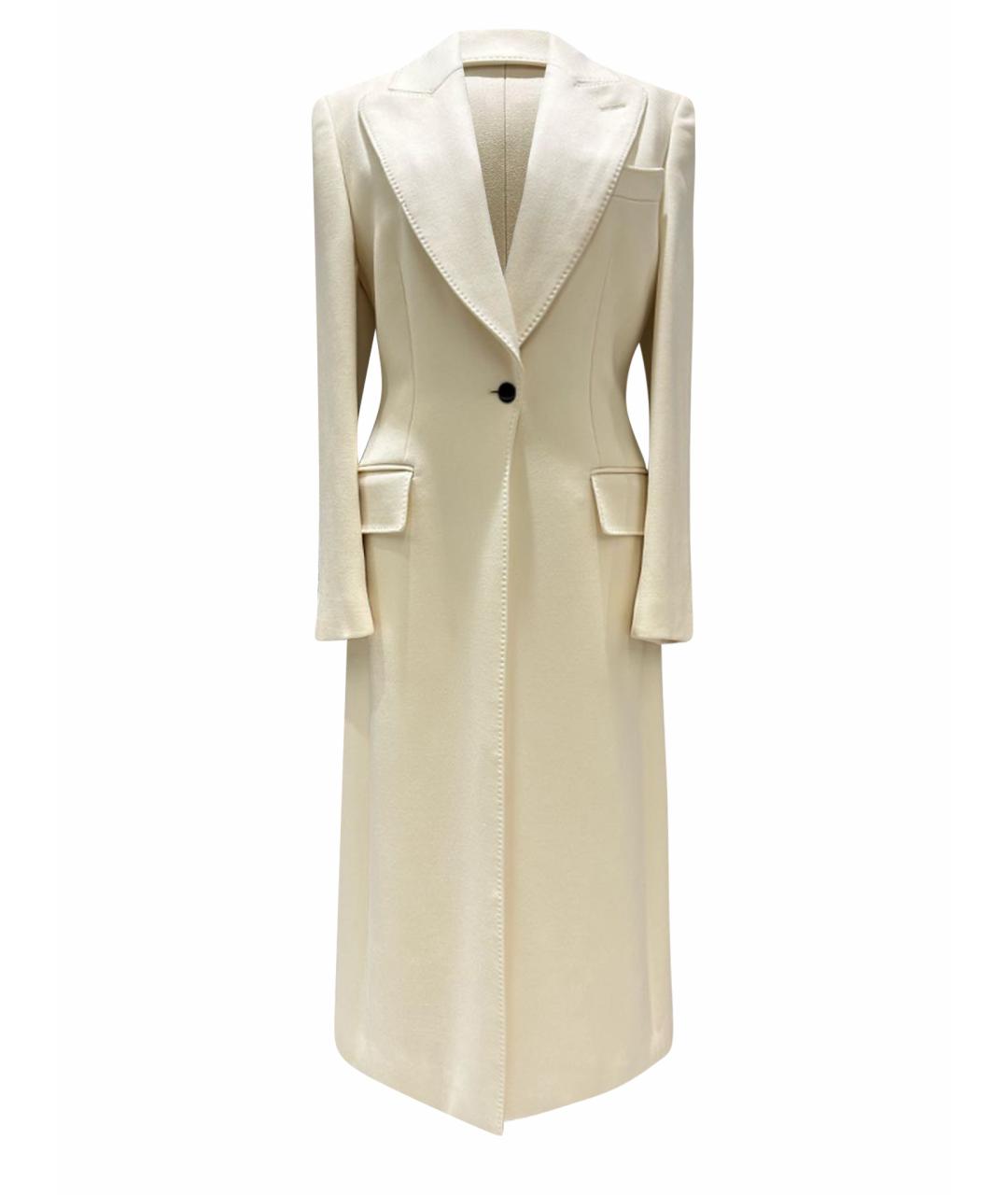 TOM FORD Белое шелковое пальто, фото 1