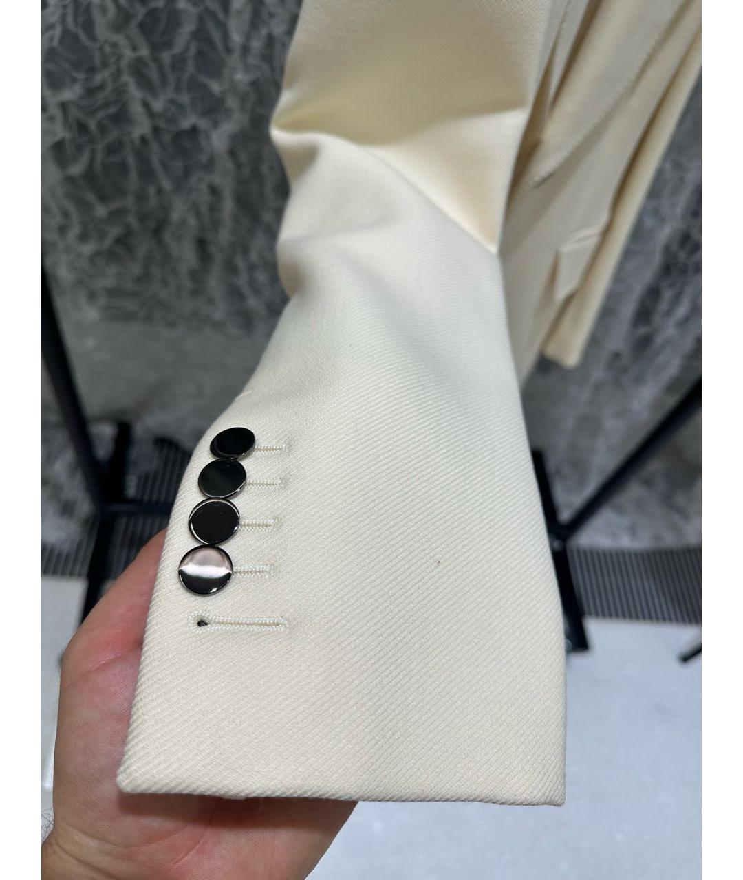 TOM FORD Белое шелковое пальто, фото 5