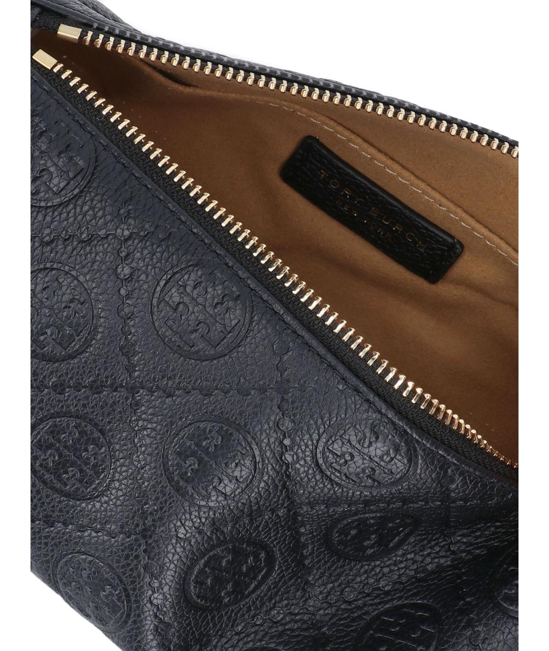 TORY BURCH Черная кожаная сумка через плечо, фото 4