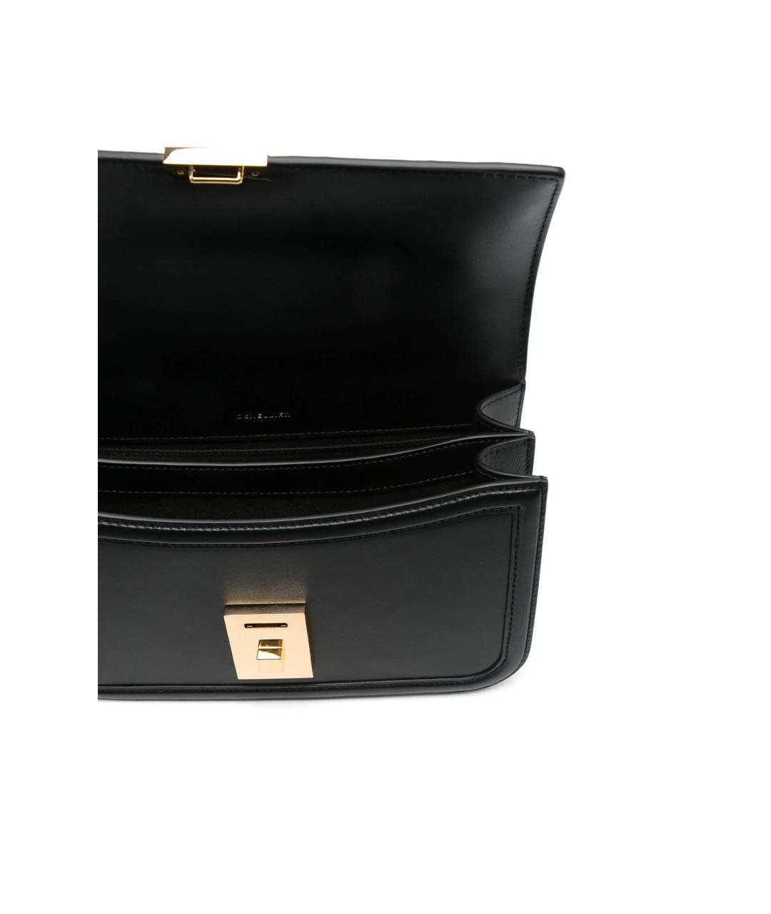DEMELLIER Черная кожаная сумка через плечо, фото 5