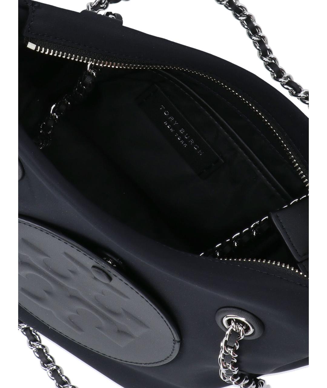 TORY BURCH Черная синтетическая сумка тоут, фото 4