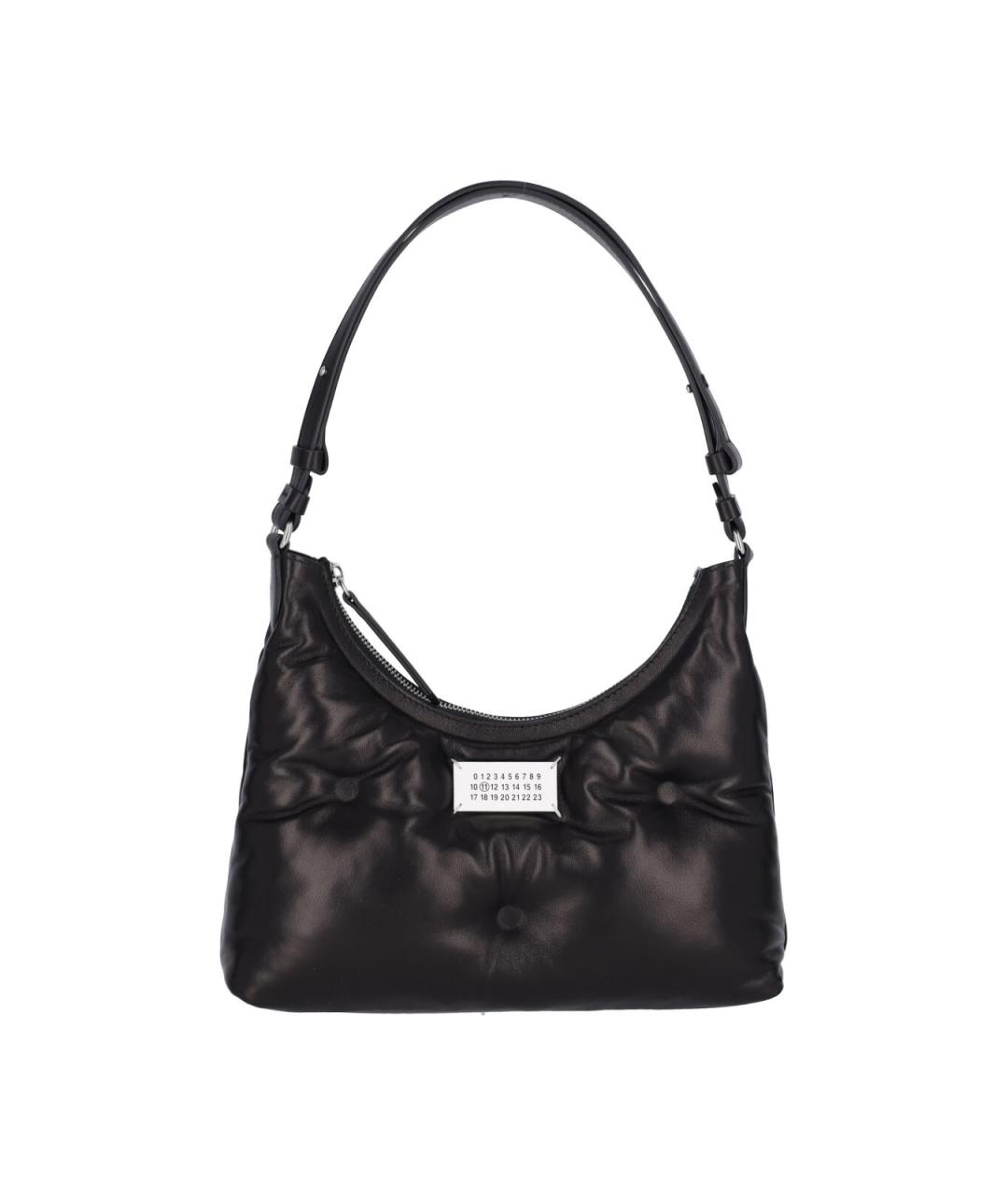 MAISON MARGIELA Черная кожаная сумка через плечо, фото 1