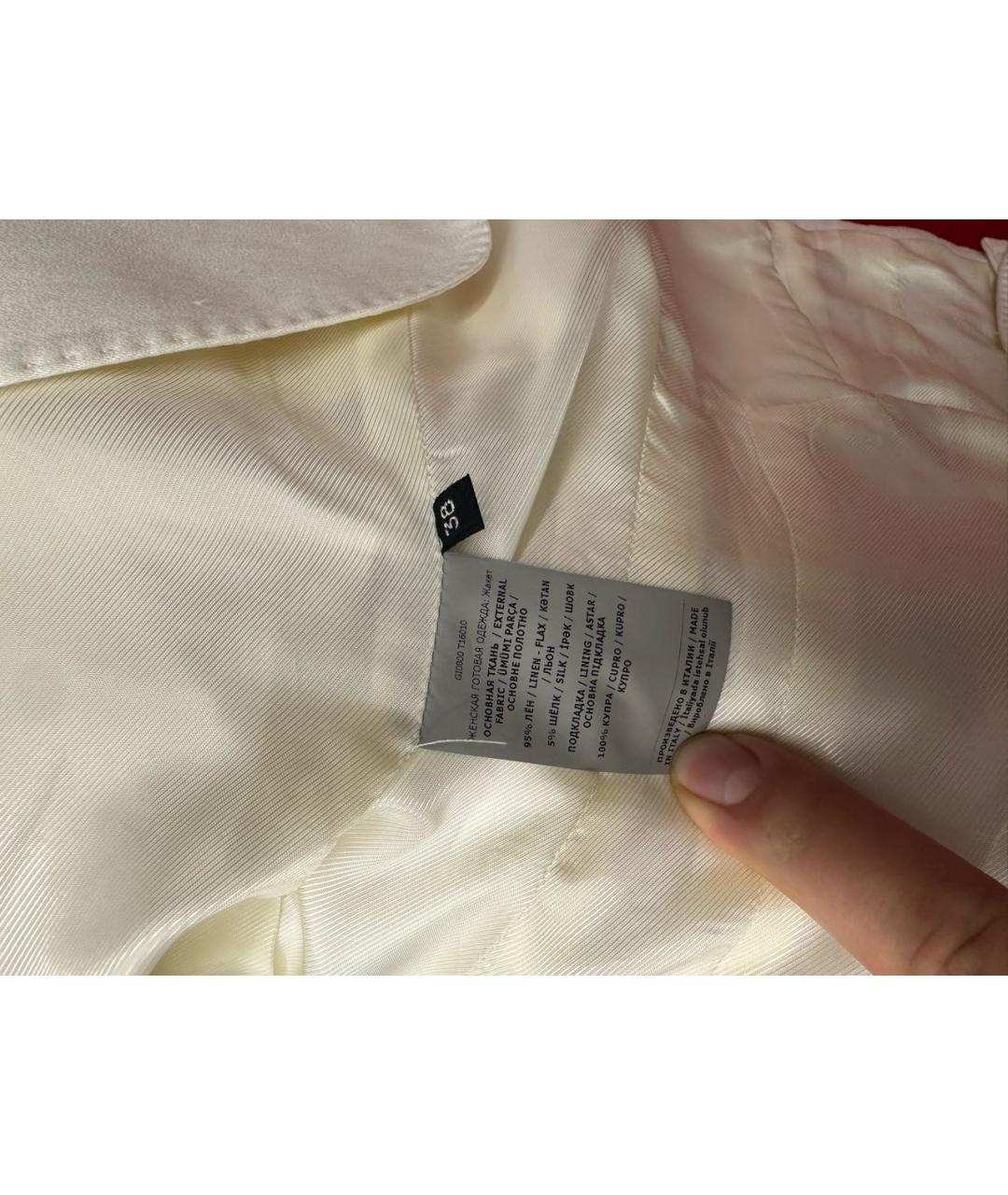 TOM FORD Белый льняной жакет/пиджак, фото 8