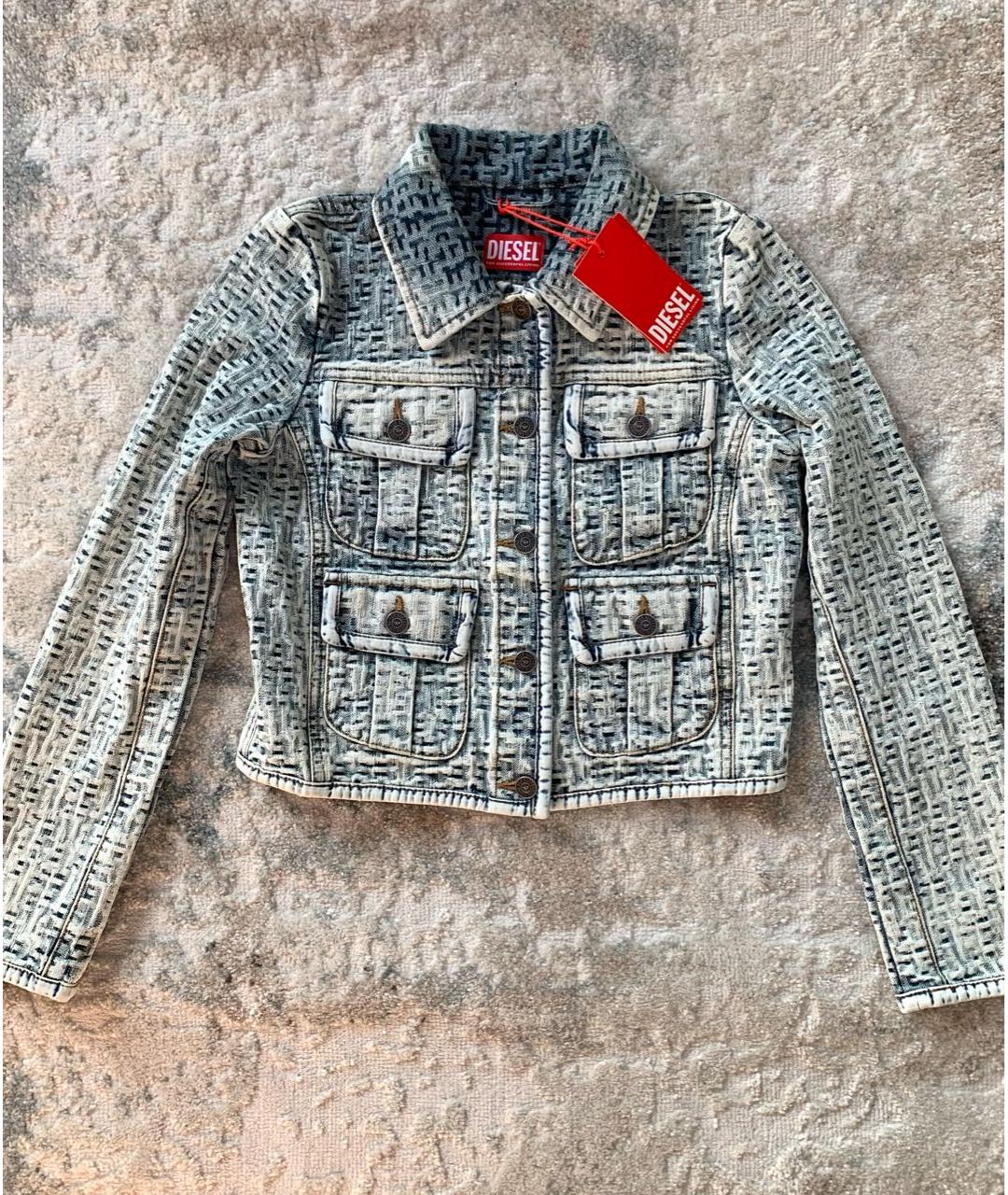 DIESEL Голубая деним куртка, фото 5