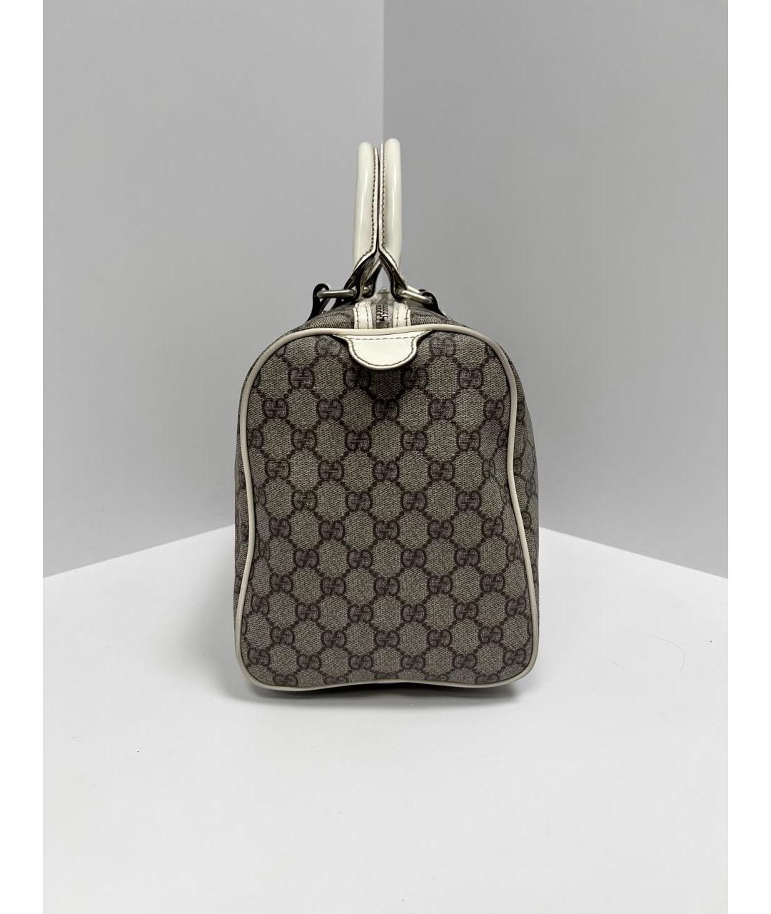 GUCCI Коричневая кожаная сумка с короткими ручками, фото 4