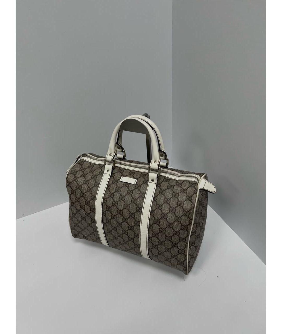 GUCCI Коричневая кожаная сумка с короткими ручками, фото 2