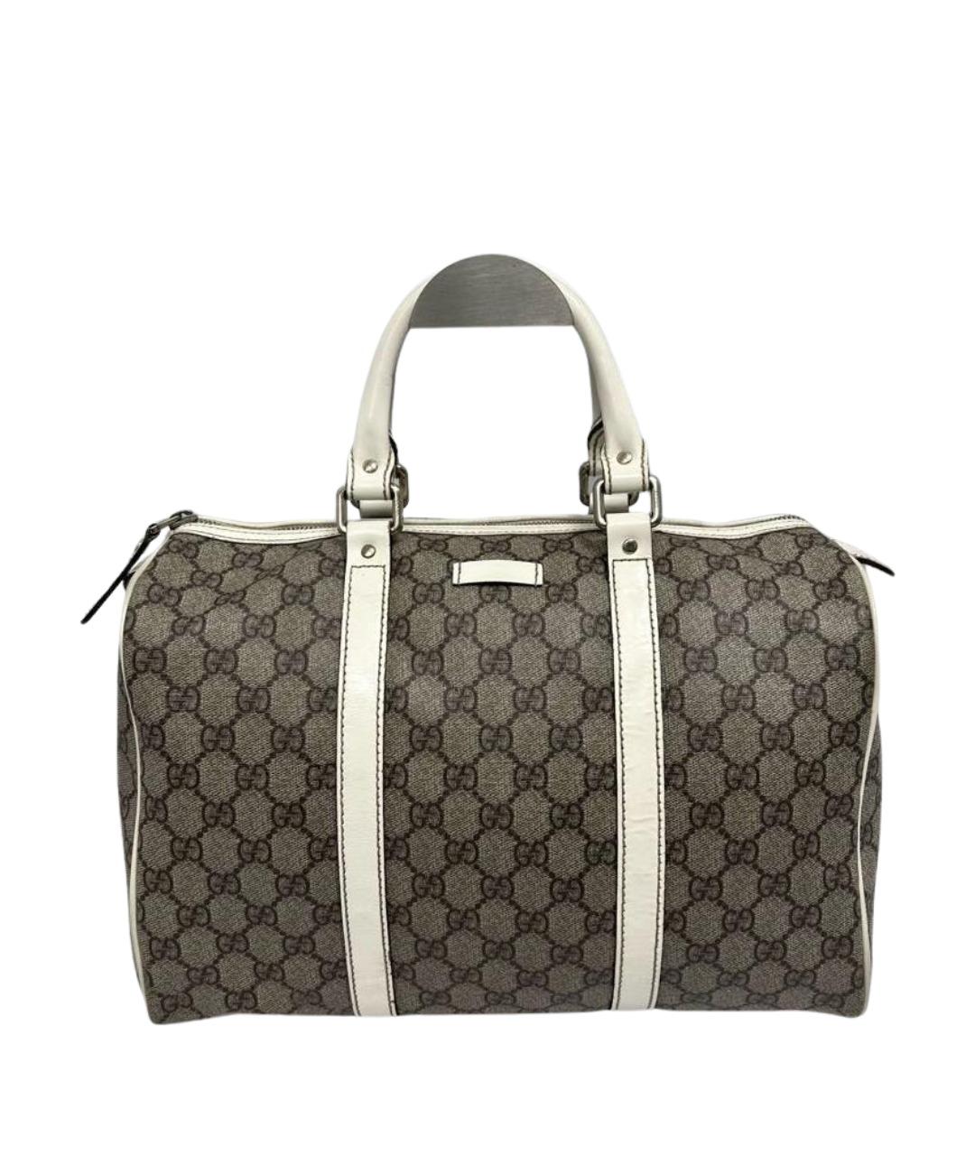 GUCCI Коричневая кожаная сумка с короткими ручками, фото 1