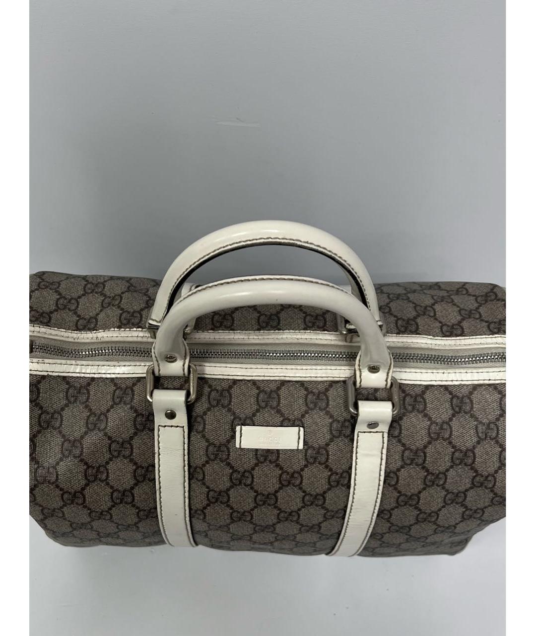 GUCCI Коричневая кожаная сумка с короткими ручками, фото 7