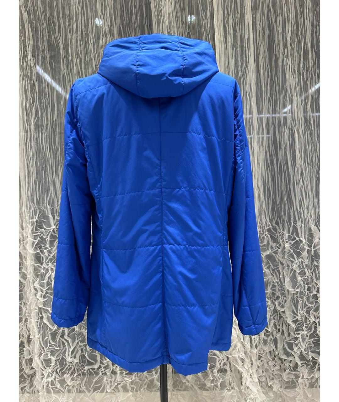 KITON Синяя полиэстеровая куртка, фото 4