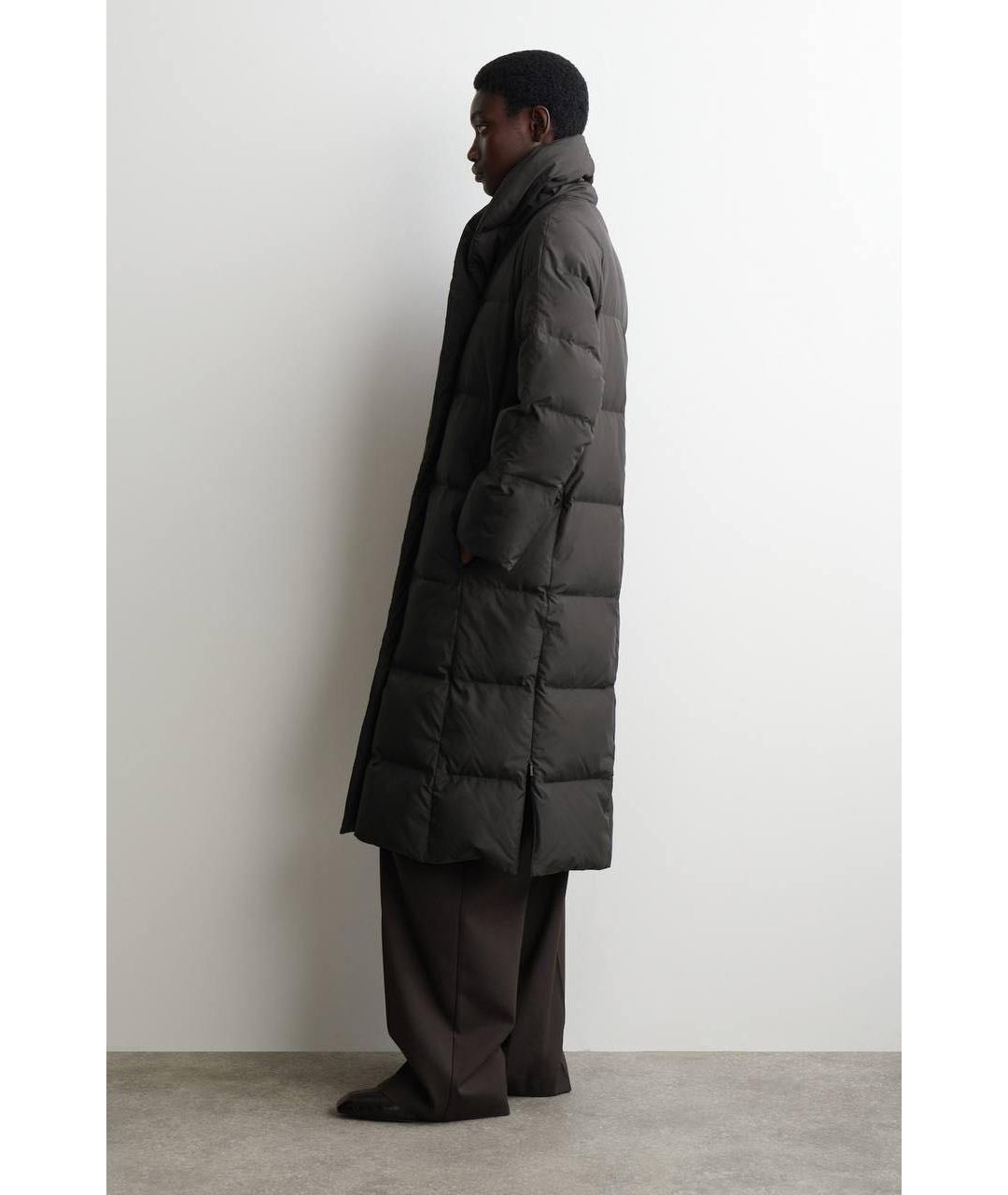 COS Коричневый полиамидовый пуховик, фото 4